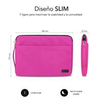 Miniatura 2 de MALETIN PORTATIL SUBBLIM 13,3´´  - 14´´ ROSA