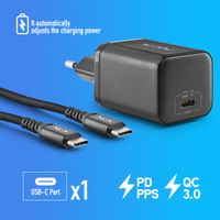 Miniatura 19 de CARGADOR USB GAN NGS BUD65W-H 65W 1xUSB-C PD PPS DISE??O COMPACTO CON CABLE TRENZADO Y 8 TIPS NEGRO