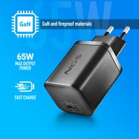 Miniatura 20 de CARGADOR USB GAN NGS BUD65W-H 65W 1xUSB-C PD PPS DISE??O COMPACTO CON CABLE TRENZADO Y 8 TIPS NEGRO