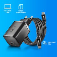 Miniatura 21 de CARGADOR USB GAN NGS BUD65W-H 65W 1xUSB-C PD PPS DISE??O COMPACTO CON CABLE TRENZADO Y 8 TIPS NEGRO