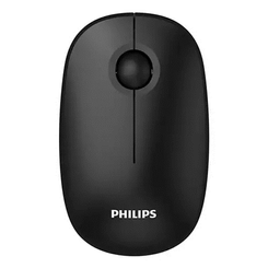 MOUSE PHILIPS WIRELESS SPK7378B 2.4GHZ 1600 DPI DISE??O SILENCIOSO NEGRO ERGONOMICO AMBIDIESTRO