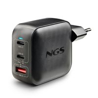Miniatura 4 de CARGADOR USB GAN NGS BUD 100W TINY 100W 2xUSB-C 1xUSB-A PD PPS DISE??O ULTRRACOMPACTO COLOR NEGRO