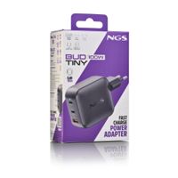 Miniatura 6 de CARGADOR USB GAN NGS BUD 100W TINY 100W 2xUSB-C 1xUSB-A PD PPS DISE??O ULTRRACOMPACTO COLOR NEGRO