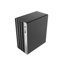Miniatura 5 de Caja COOLBOX  COOLBOX CAJA MATX M870 USB-C 3.2 GEN1 FTE.500W BASIC500GR 0.8MM  Negro Incluye Fuente