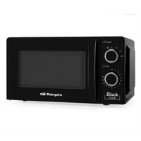 Miniatura 1 de HORNO MICROONDAS SIN GRILL ORBEGOZO MI 2117 20 LITROS NEGRO