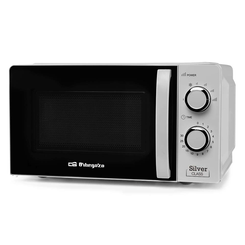 HORNO MICROONDAS SIN GRILL ORBEGOZO MI2118 20 LITROS SILVER