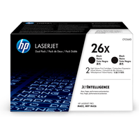 Miniatura 1 de HP TONER 26X PACK 2 NEGRO ALTA CAPACIDAD LASERJET PRO M402/426 (CF226XD)