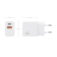 Miniatura 5 de AISENS - CARGADOR GaN 20W, 1xUSB-C PD3.0, 1xUSB-A QC3.0, BLANCO