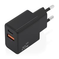 Miniatura 3 de AISENS - CARGADOR GaN 20W, 1xUSB-C PD3.0, 1xUSB-A QC3.0, NEGRO