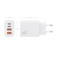 Miniatura 5 de AISENS - CARGADOR GaN 32W, 2xUSB-C PD3.0, 2xUSB-A, BLANCO