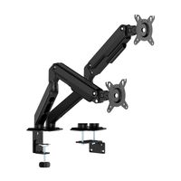 Miniatura 2 de AISENS Soporte de Mesa Eco Contrapeso Giratorio e Inclinable para Monitor TV 9KG  3 Pivotes  2 Brazos  de 17  32   Negro