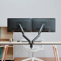 Miniatura 5 de AISENS Soporte de Mesa Eco Contrapeso Giratorio e Inclinable para Monitor TV 9KG  3 Pivotes  2 Brazos  de 17  32   Negro