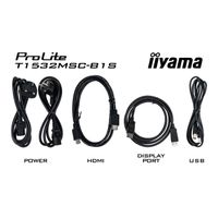 Miniatura 20 de IIYAMA ProLite T1532MSC-B1S 15" TN XGA HDMI VGA Altavoces Táctil
