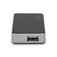 Miniatura 2 de USB 2.0  4-PORT HUB  4X USB A/F  1X USB BMINI/F INCL. USB A/M TO      MINI5P CABLE  BLACK