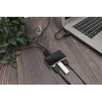 Miniatura 5 de USB 2.0  4-PORT HUB  4X USB A/F  1X USB BMINI/F INCL. USB A/M TO      MINI5P CABLE  BLACK