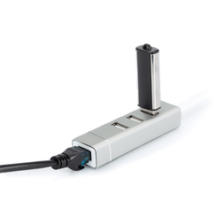 DIGITUS 3P USB 2.0 HUB + FAST ETHERNET LAN ADAPTOR TYPE  C
