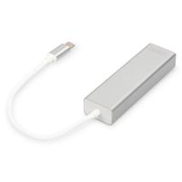 Miniatura 4 de 3 PORT USB 3.0 TYPE C HUB GIGABIT ETHERNET RJ45 WIN/MAC OS