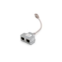 Miniatura 2 de CAT 5E PATCH CABLE ADAPTER  2X CAT 5E  SHIELDED PC-PC  2X RJ45 FEMALE TO 1X RJ45 MALE  0.19 M