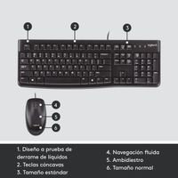 Miniatura 13 de TECLADO + RATON OPTICO LOGITECH DESKTOP MK120