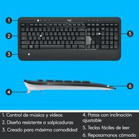 Miniatura 12 de MK540 ADV WRLS KEYBOARD /MOUSE COMBO-N/A-ESP-2.4GHZ-N/A-MED IN