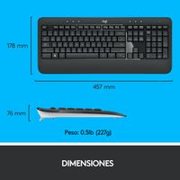 Miniatura 13 de MK540 ADV WRLS KEYBOARD /MOUSE COMBO-N/A-ESP-2.4GHZ-N/A-MED IN