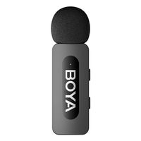 Miniatura 3 de Boya BY V1 Sistema Micr  fono Inal  mbrico de Solapa Lavalier Conector Lightning iOS