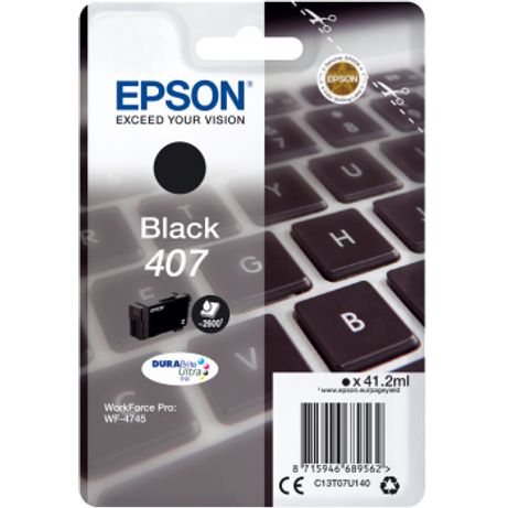 CONSUMIBLE EPSON NEGRO 407 - Imagen 2 de 2 CONSUMIBLE EPSON NEGRO 407 - Imagen 2 de 2