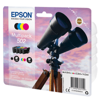 Miniatura 1 de BINOCULARS MULTIPACK 4-COLOURS 502 INK BLACK 4.6ML - CMY 3.3 ML