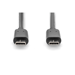 USB Type-C connection cable  type C to C M/M  1 8 m  3 A  480 MB  Versi n 2.0  negro