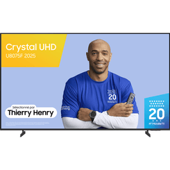 TV SAMSUNG 75" 50 HZ, 4K UHD, HDR10+, MEGA CONTRAST, UHD DIMMING, CONTRAST ENHANCER, MOTION XCELERATOR, OTS LITE, Q-SYMPHONY, 20W RMS, ADAPTIVE SOUND,