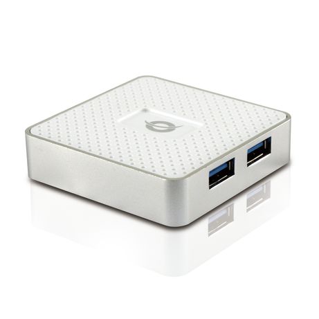 HUB USB 3.0 CONCEPTRONIC HUBBIES03W 4 PUERTOS USB 3.0 CON ALIMENTADOR COLOR BLANCO - Imagen 2 de 2 HUB USB 3.0 CONCEPTRONIC HUBBIES03W 4 PUERTOS USB 3.0 CON ALIMENTADOR COLOR BLANCO - Imagen 2 de 2