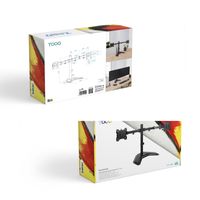 Miniatura 8 de SOPORTE MESA MONITOR/TV TOOQ DB1702TN-B 17´´/32´´ MAX.9KG NEGRO 2 BRAZOS