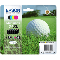 MULTIPACK 4-COLOURS 34XL DURABRITE GOLF BA LL