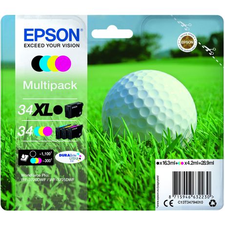Ink/Mixed Multipack 4-color 34 DURABrite | Beep Informática