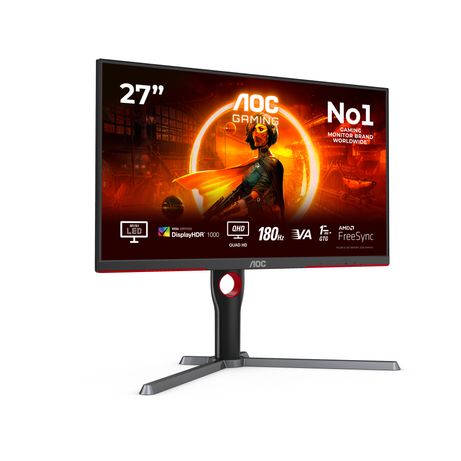 MONITOR GAMING AOC Q27G3XMN/BK 27" IPS QHD 180HZ 1MS 2 X HDMI - Imagen 3 de 16 MONITOR GAMING AOC Q27G3XMN/BK 27" IPS QHD 180HZ 1MS 2 X HDMI - Imagen 3 de 16