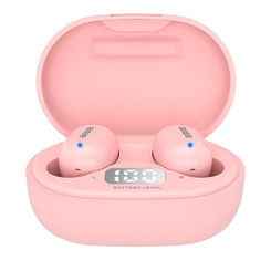 AURICULAR INTRAUDITIVO BLUETOOTH AIWA EBTW-150PK PINK BT 5.0 TWS ESTUCHE DE RECARGA CON BATERIA DE L