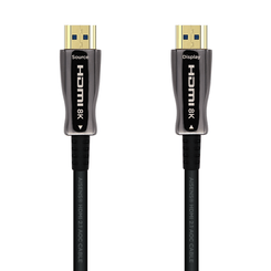 Aisens Cable hdmi tipo-a estandar macho a macho  V2.1 AOC ultra alta velocidad 25m negro