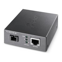 Miniatura 1 de CONVERTIDOR DE FIBRA TP-LINK FC111B-20 SINGLE-MODE SC WDM BIDIRECCIONAL DE 1P RJ45 10/100 A 1P SC PO