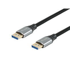 CABLE DISPLAYPORT A DISPLAYPORT PREMIUM 2,1 EQUIP 119281 1M 16K 60Hz 54Gps ALUMINIO