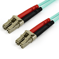 Miniatura 1 de 10M OM4 FIBER OPTIC PATCH CORD AQUA - LC/LC - 50/125 - 40/100 GB