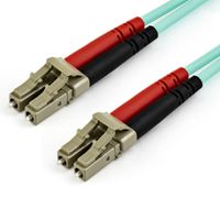Miniatura 2 de 10M OM4 FIBER OPTIC PATCH CORD AQUA - LC/LC - 50/125 - 40/100 GB