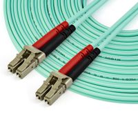 Miniatura 4 de 10M OM4 FIBER OPTIC PATCH CORD AQUA - LC/LC - 50/125 - 40/100 GB