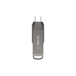 LEXAR 256GB DUAL TYPE-C AND TYPE-A USB 3.1 FLASH DRIVE, UP TO 130MB/S READ