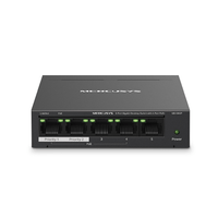Miniatura 1 de SWITCH NO GESTIONABLE MERCUSYS MS105GP 5P 10/100/1000 DE ESTOS 4P POE+ 65W ETHERNET MINI DESKTOP