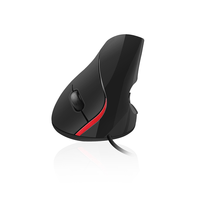 Miniatura 1 de EWENT RATON VERTICAL ERGONOMICO. OPTICO. 1000 DPI. USB. NEGRO