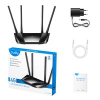 Miniatura 4 de Cudy LT400 Router WiFi N 4G LTE de 300 Mbps - 1x Puerto Wan 10/100Mbps y 3x Puertos Lan 10/100Mbps - 4 Antenas Externas