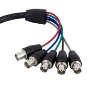 Miniatura 3 de StarTech com Cable de 30 cm Coaxial para Monitor HD15 VGA a 5 BNC RGBHV   Macho a Hembra   negro