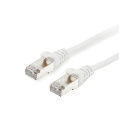 LATIGUILLO APANTALLADO S/FTP CAT.6 LIBRE HALOGENOS 7.5M COLOR BLANCO EQUIP 605515