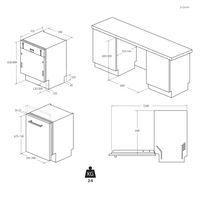 Miniatura 14 de LAVAVAJILLAS INTEGRABLE CANDY CI3E6L0W E 13 CUBIERTOS