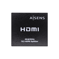 Miniatura 1 de AISENS HDMI Duplicador 4k@30Hz 1x2 Con Alimentación, Negro